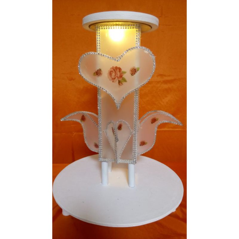 Ready !! Rangka kue  susun 2 (bulat) / rak kue pengantin / standar kue / bongkar pasang