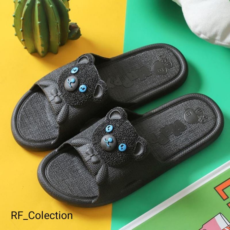Sandal Jelly Selop Wanita Motif Bear Sandal Wanita Kekinian Sendal Selop Wanita Terbaru