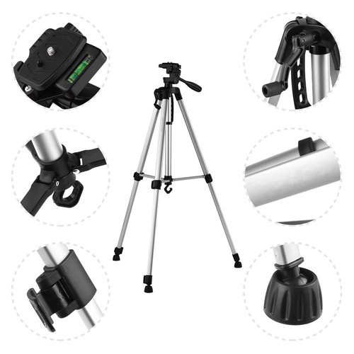 TF-3366 Tripod Kamera + Holder u jepitan hp Rotation Tripod..