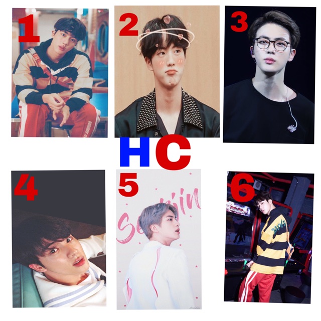 Poster A4 A3+ JIN BTS (BISA REQUEST FOTO LAIN)