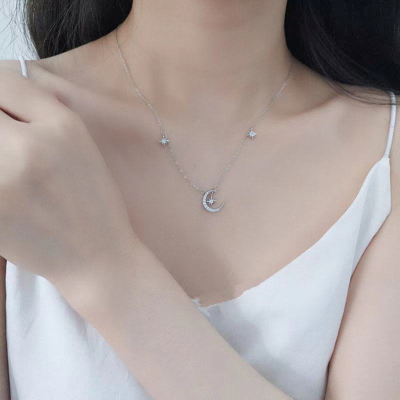 Kalung wanita star moon kalung Korea gaya sederhana kalung in fashionmonger online sederhana influen