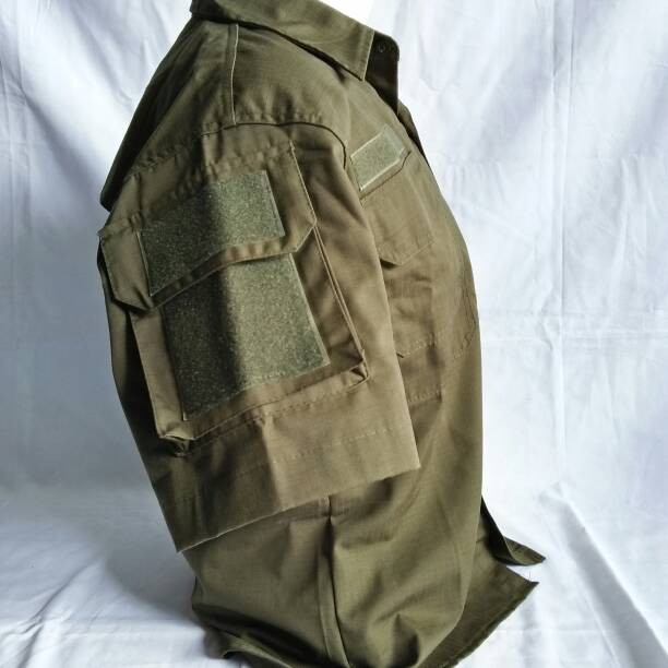 kemeja pendek/short sleeve helicon/tactical ijo army ripstop cotton