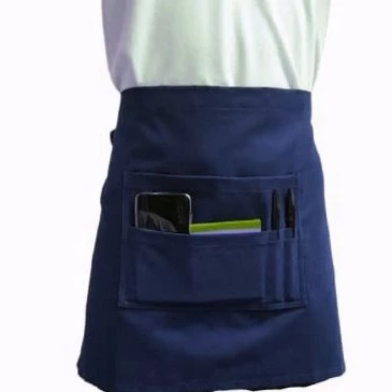 Celemek barista Apron pinggang pendek