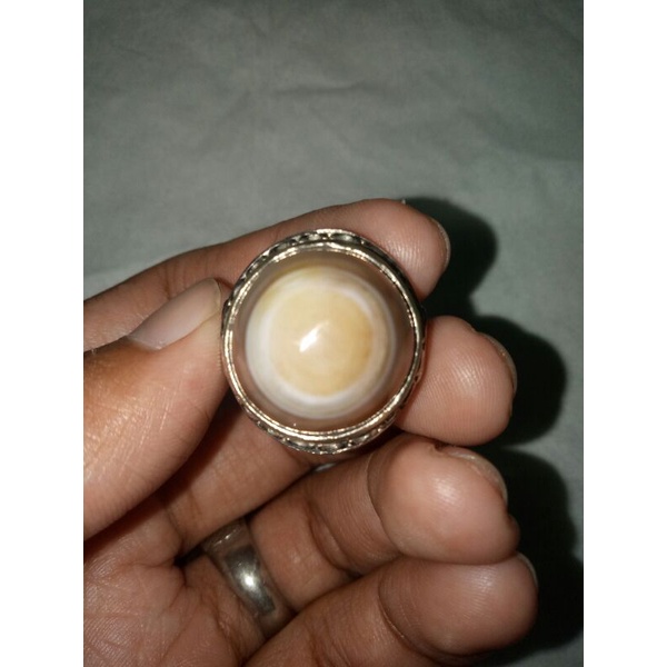 cincin batu akik pusar bumi preloved