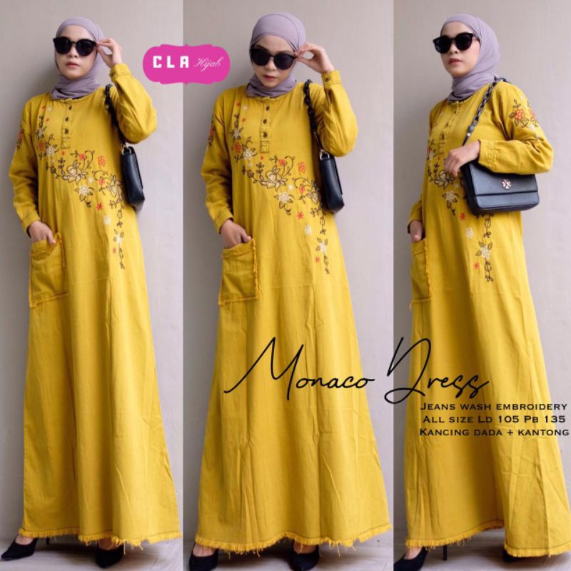 gamis monaco dress jeans by cla