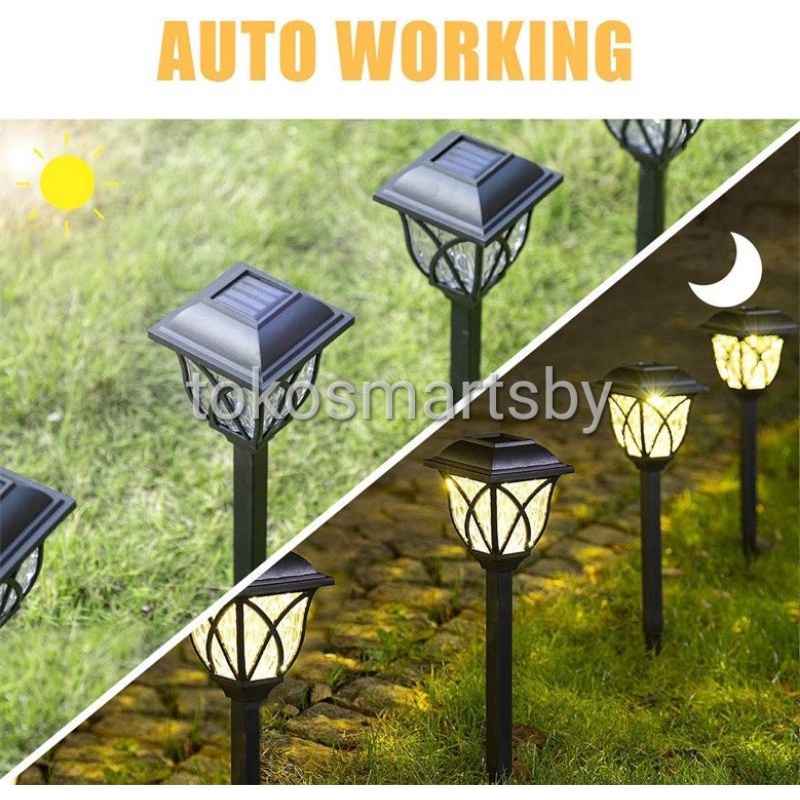 Lampu Taman Solar Tenaga Surya Lampu Taman Tancap Garden Lamp 10661F