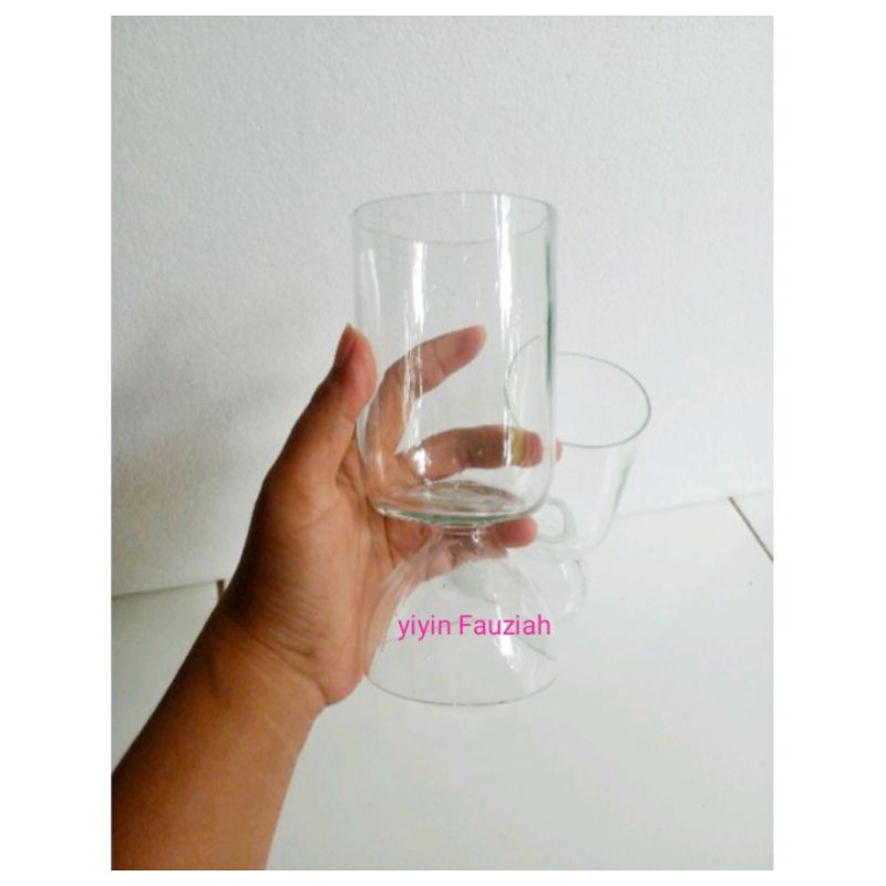 botol kaca aquarium ikan cupang botol bulat botol potong