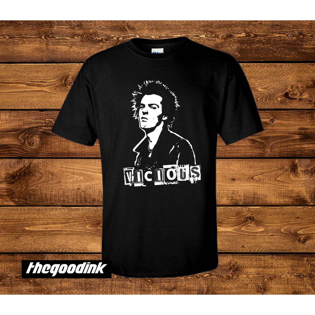 Kaos Sex Pistols - Sid Vicious 3 - Original Gildan T-shirt DTG Print