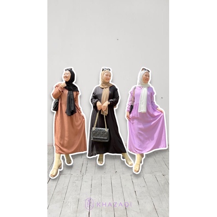 DRESS MIDI DRESS KATUN IMPORT PREMIUM - Dress Wanita