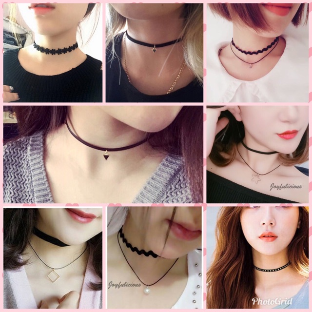 kalung choker gaya korea handmade