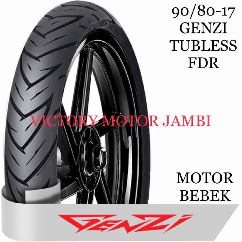 BAN LUAR DEPAN VIXION NEW 90/80-17 GENZI TUBLESS FDR