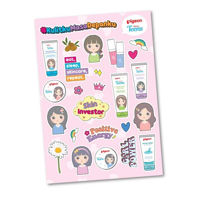 

ㅺ (FREE GIFT, NOT FOR SALE ) STICKER PIGEON TEENS /8D99U Ready Stock