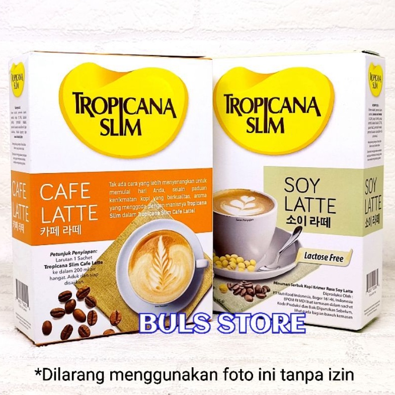 

Tropicana Slim Cafe Latte/ Soy Latte Coffee 10s x 14g