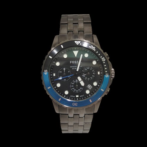 Jam Pria FOSSIL FS5835 FS 5835 Stainless Stell Original Bergaransi Resmi Free Battery Cadangan