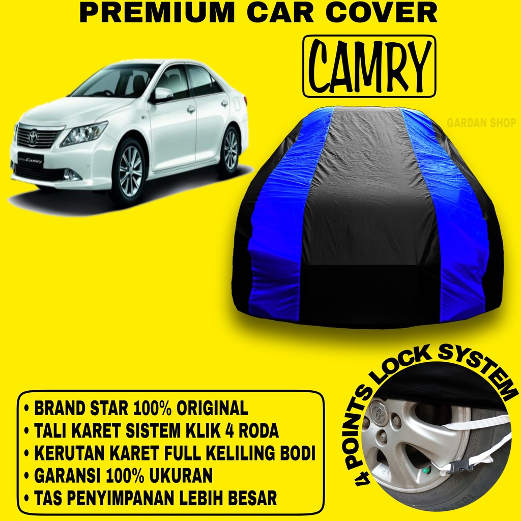 Body Cover CAMRY Sarung Strip BIRU Penutup Pelindung Bodi Mobil Camry PREMIUM