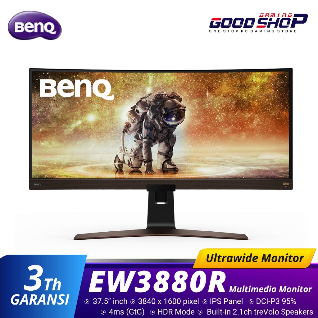 BenQ EW3880R 38&quot; Curved WQHD+ HDRi IPS USB-C 95% DCI-P3 - Monitor