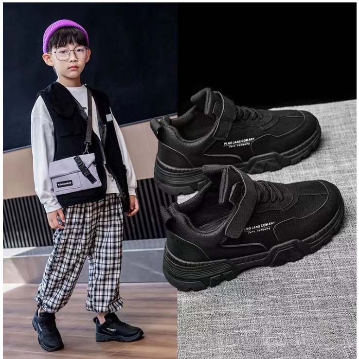 Sepatu  JANS Sport Sneakers Kids Shoes Non LED Sepatu Anak Size 30-38 Usia 5-10 Tahun