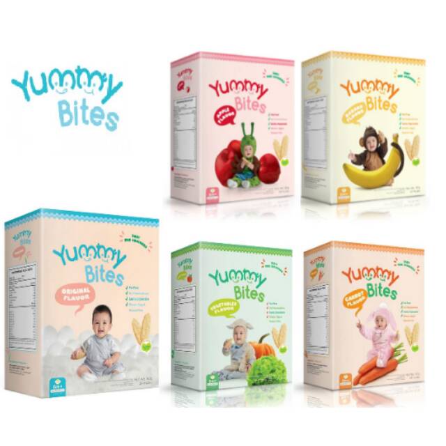 Yummy Bites Biskuit Bayi Anak Alergi Makanan Bayi Snack Makanan Ringan Indonesia