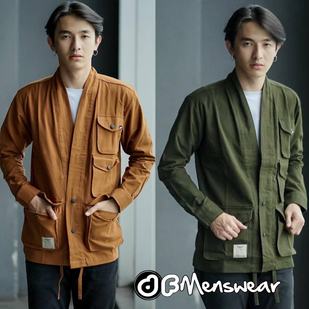Original Wolv Jaket Kimono Pria | JAKET KANVAS PRIA  TERARU