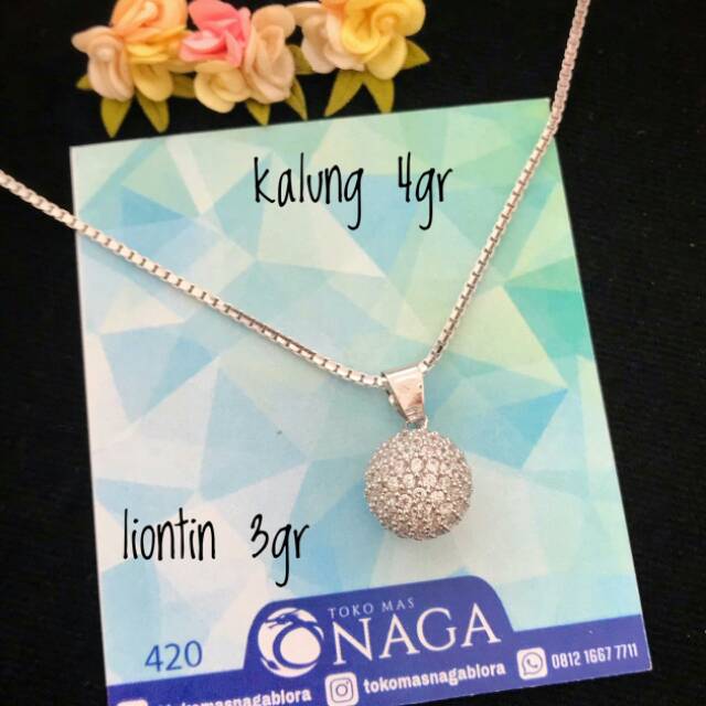 KALUNG VARIASI EMAS SETENGAH TUA VARIASI PUTIH