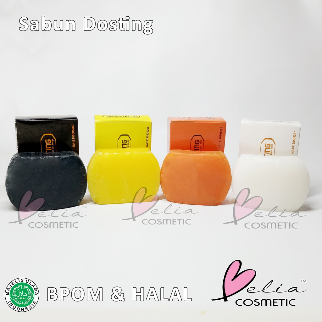 ❤ BELIA ❤ Sabun Dosting Whitening Natural Soap Pemutih BPOM Halal Body Wash Brightening Mencerahkan Sabun Mandi Halal