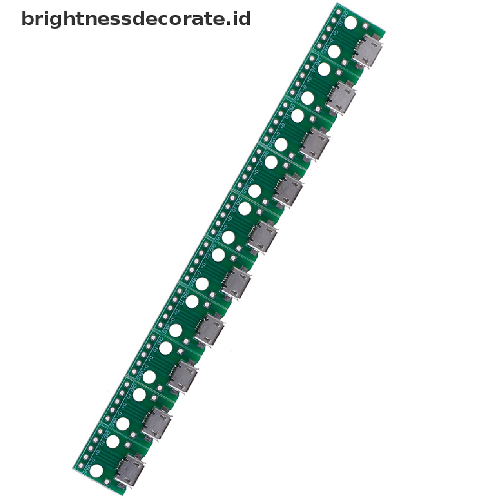 10pcs Papan Konverter Konektor Pcb Micro Usb Ke Dip Adapter 5 Pin Female