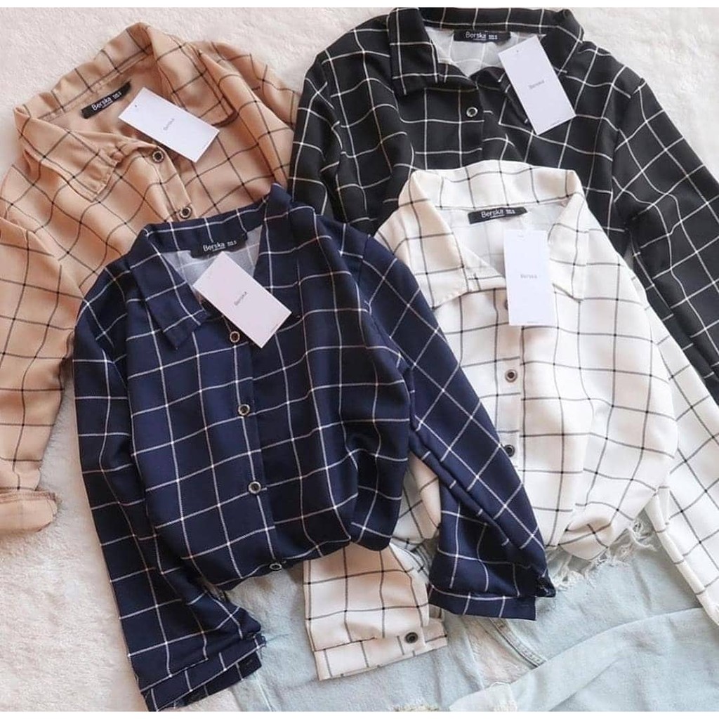 Monochrome Shirt Jual Kemeja Wanita Shopee Indonesia