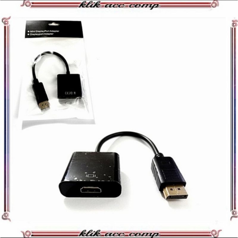 Converter Display port to hdmi (dp to hdmi)/Kabel display port to hdmi adapter