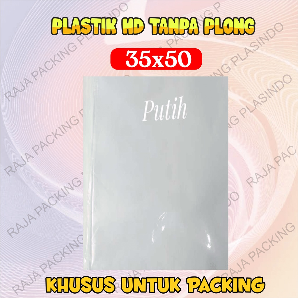 Plastik Packing HD TANPA PLONG UK 35x50 isi 100 lembar TEBAL 0,45 Plastik Olshop Jaket Hoodie Tebal