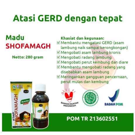 Madu Magh Madu Temulawak Shofamagh Herbal Lambung 280g