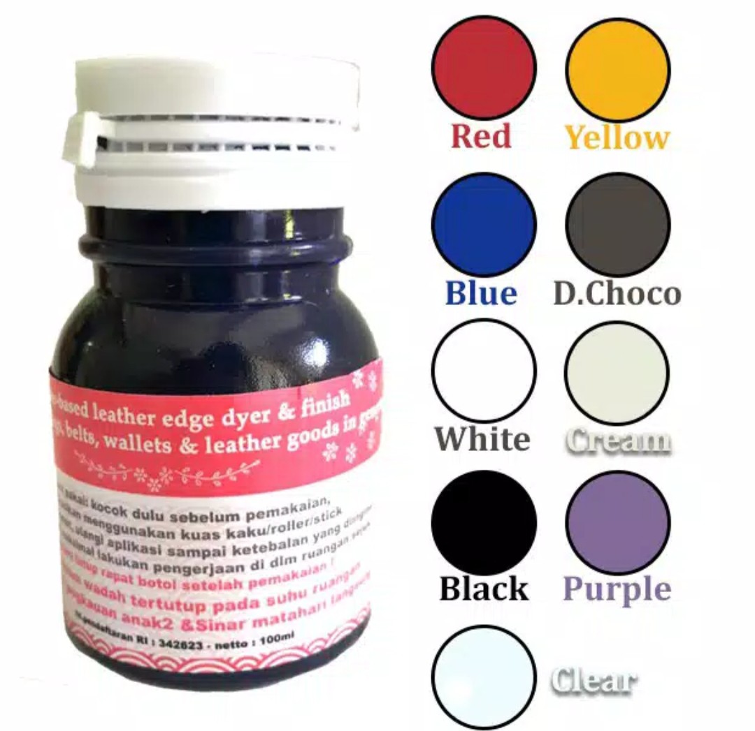 Cat Pinggir Kulit / Edge Dye Paint