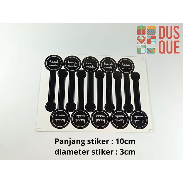 

(1LEMBAR ISI 10PCS) STIKER LABEL HANDMADE / STICKER LABEL HANDMADE PANJANG 10x3cm