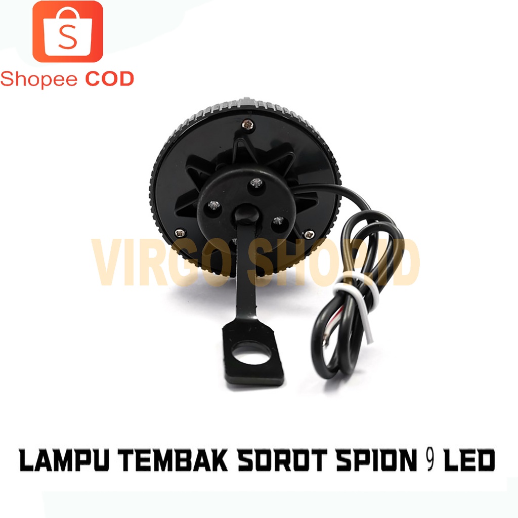 Lampu Tembak Modish 4618 Flash Variasi 9 Mata / Lampu Sorot Motor / Lampu Sorot Spion / Lampu Spion / Lampu Tembak Motor