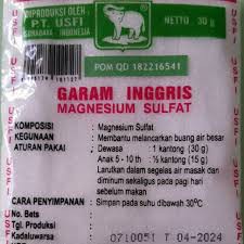 garam inggris/epsom salt/pencahar/ garam inggris 30 gram