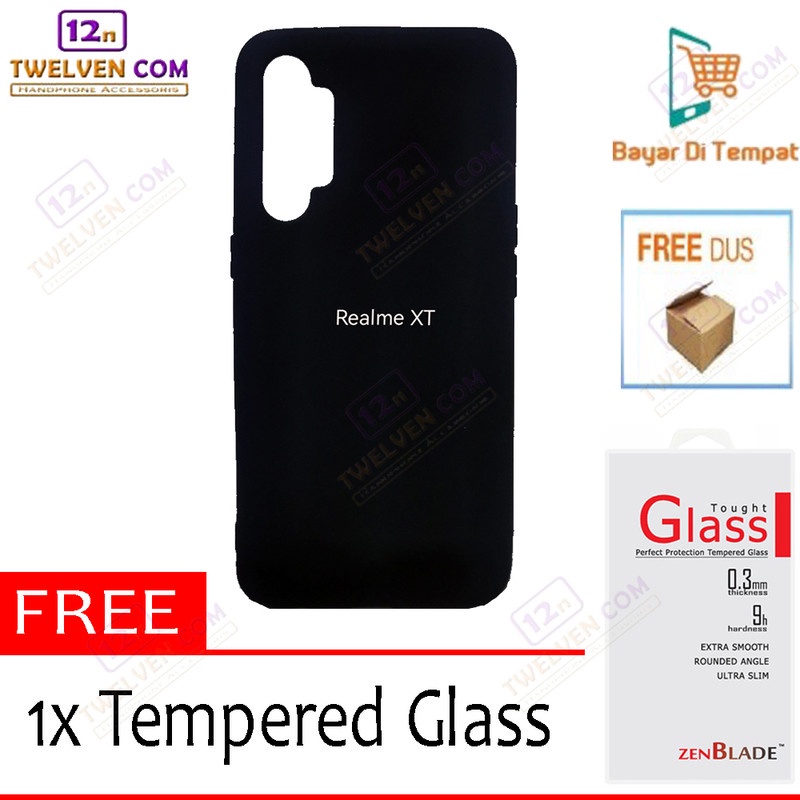 [FLASH SALE] Case Slim Matte Softcase Realme XT - Free Tempered Glass