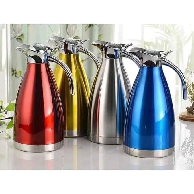 (COD) Teko Pinguin Stainless 2 Lt Heat Preservation 2000 Ml Termos Air Minum