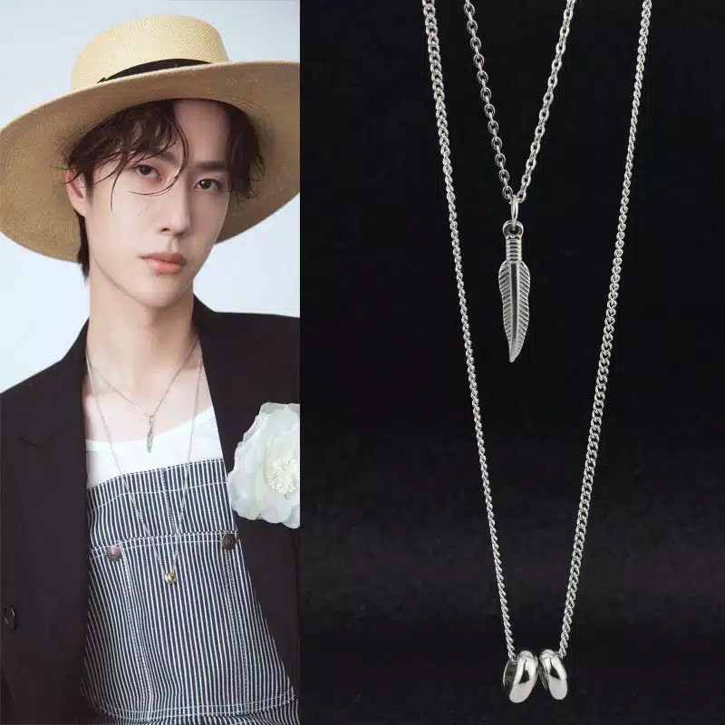 KK0286 - Kalung Rantai Pria Wanita Korea Kpop BTS EXO NCT Kang Daniel