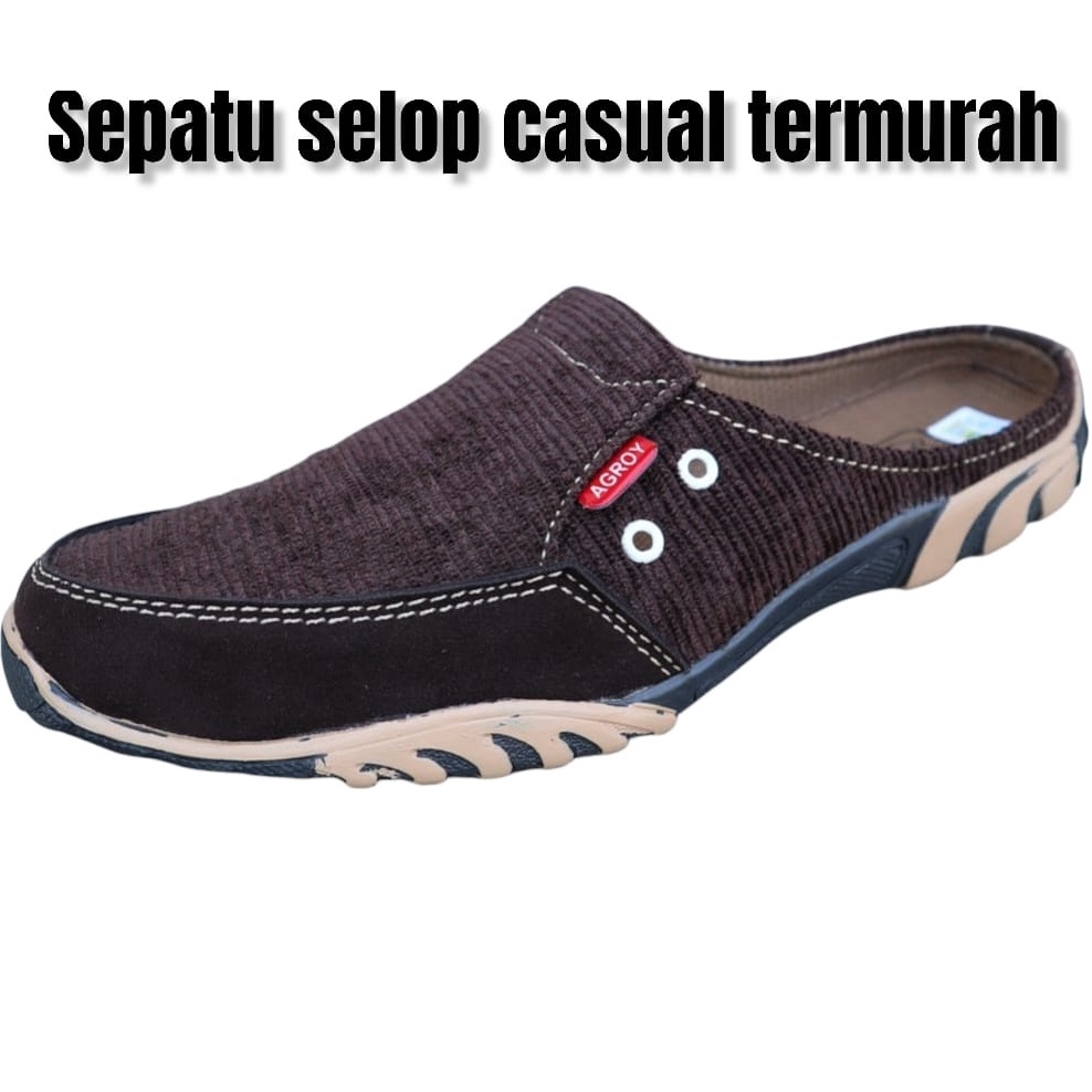 SEPATU SLOP PRIA KICKERS CASUAL SANTAI/SEPATU slip-one