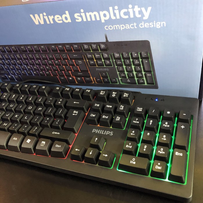 Philips K214 6 Color LED Gaming Keyboard