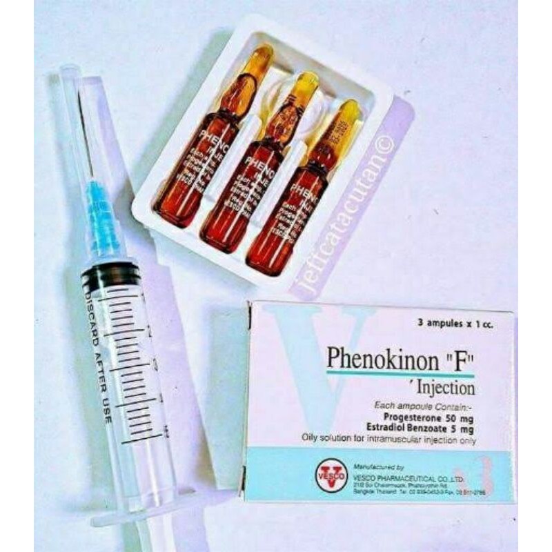 PHENOKINON F INJEKTION ORIGINAL VESCO HORMON WANITA 1 box(FREE SPUIT)