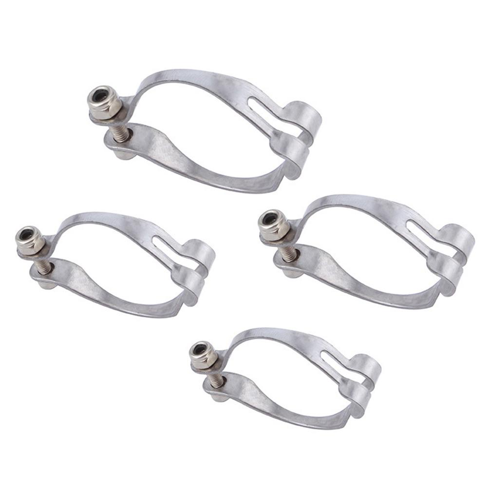 Rebuy Bicycle Line Clamp Stainless Steel Organisasi Sepeda Kabel Holder Kawat Tetap Cincin