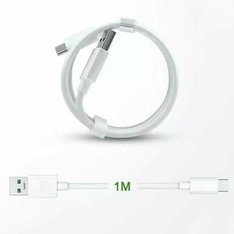 KABEL DATA TYPE-C OPPO A5 2020/A9 2020/REALME 5PRO/ VOOC 3.0 ORIGINAL 100%