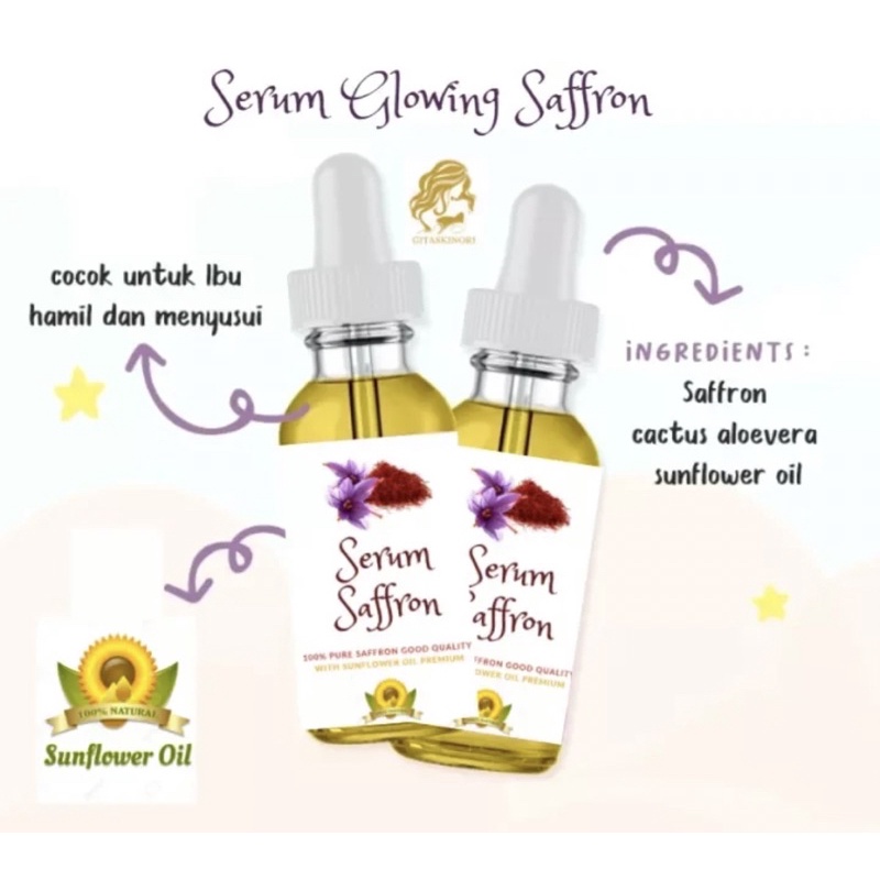 Serum Saffron / Serum Glowing Saffron / Serum Saffron Oil