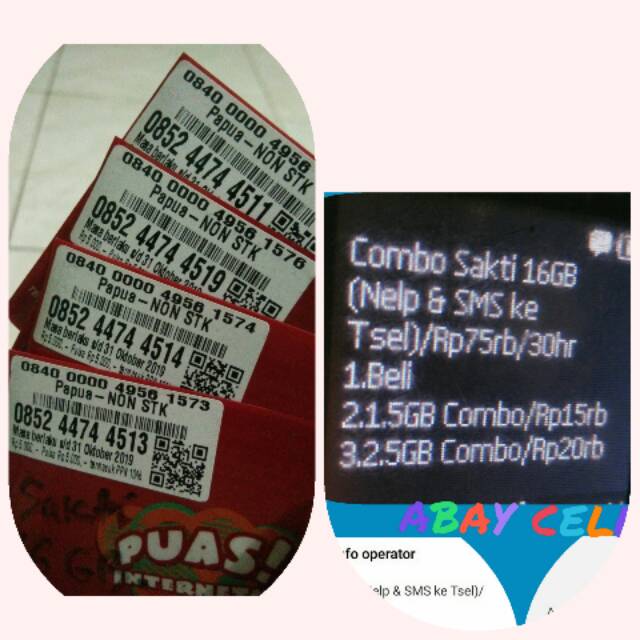 KARTU SAKTI TELKOMSEL KARTU SAKTI COMBO 16GB NOMOR CANTIK SAKTI COMBO NOMER CANTIK SAKTI