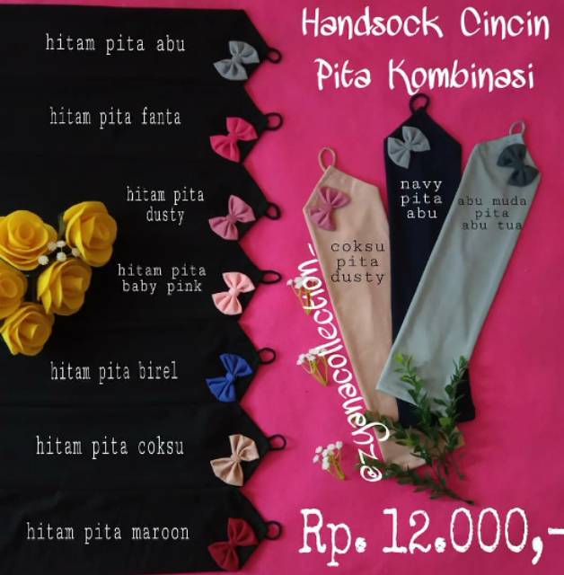 Handsock Cincin Pita Miring /Handsock Cincin Pita/Handsock Jersey/Handsock Wanita/Handsock Muslimah