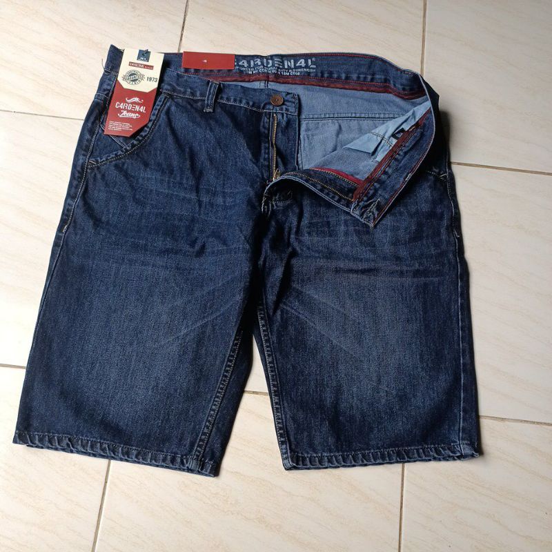 Celana Pendek Jeans CARDENAL Pria Big Size 39-44 Premium Original