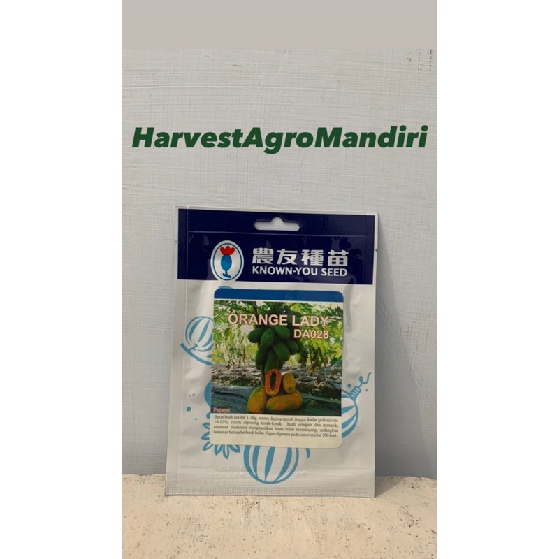 benihPepayaCaliforniaOrangeLadyKemasan100bijiExpiredMei2022