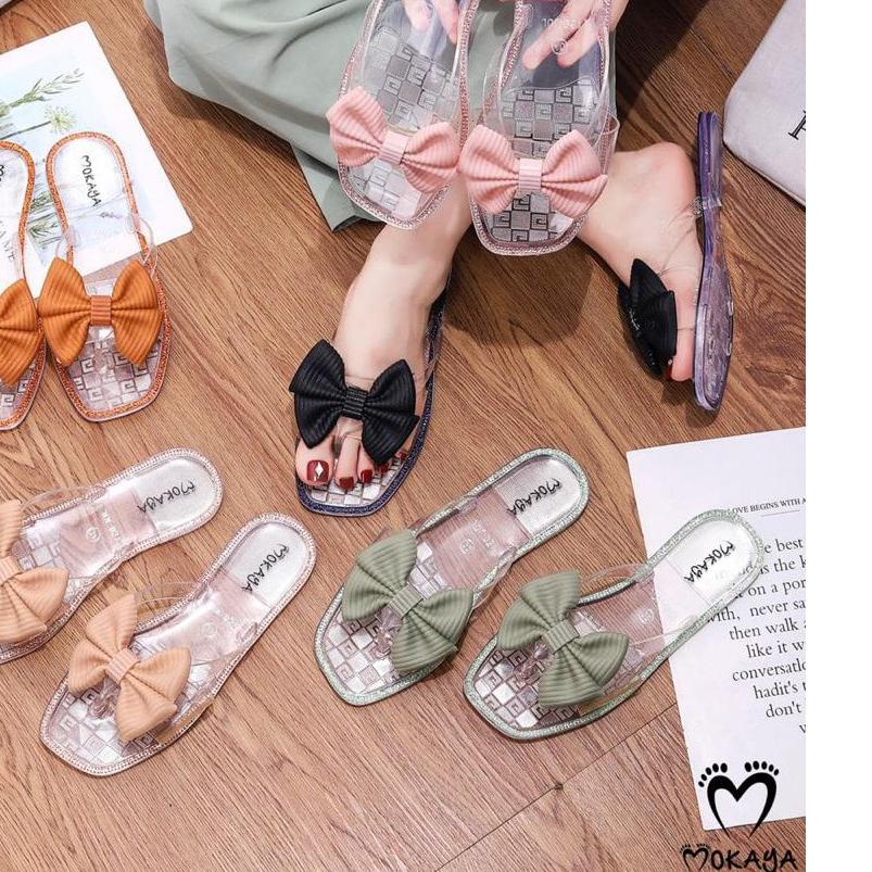 ☆ Sandal Selop Wanita/Sandal Transparant - Mokaya 061 (37-41) Sandal Selop Wanita Pita Bening ♥