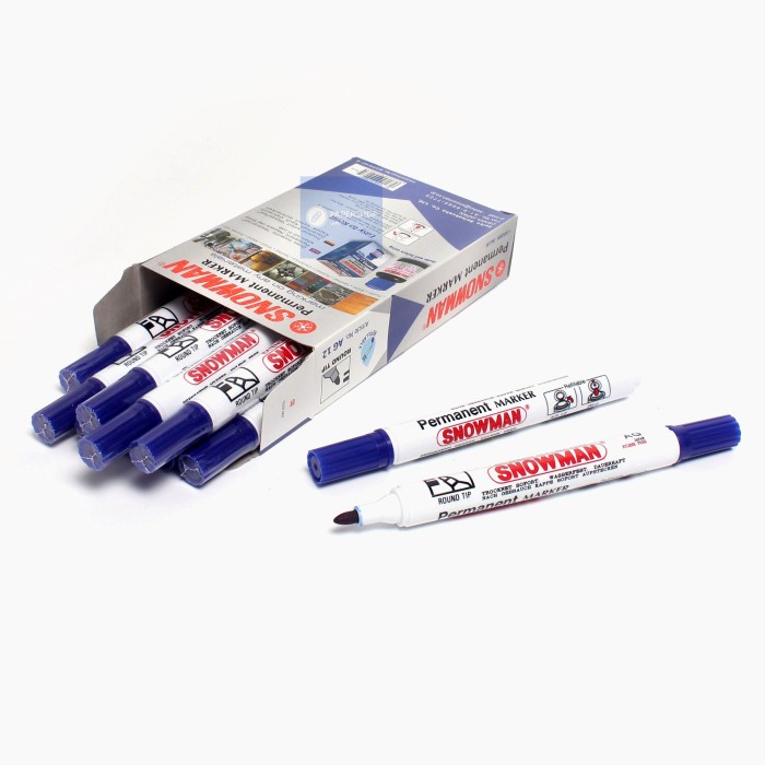 

TULIS-ALAT- SPIDOL SNOWMAN PERMANENT AG-12 - BIRU -ALAT-TULIS.