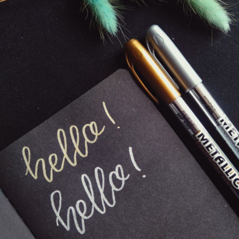

Metallic Marker / Spidol Metalik Silver Gold